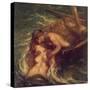 The Fisherman and the Mermaid, 1901-03-Charles Haslewood Shannon-Stretched Canvas