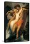 The Fisherman and the Siren-Frederick Leighton-Framed Stretched Canvas