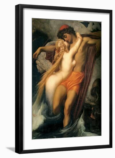 The Fisherman and the Siren-Frederick Leighton-Framed Art Print