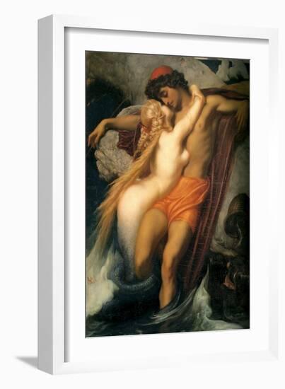 The Fisherman and the Siren-Frederick Leighton-Framed Art Print