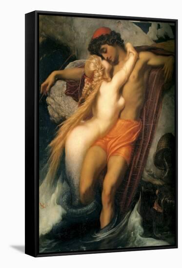 The Fisherman and the Siren-Frederick Leighton-Framed Stretched Canvas