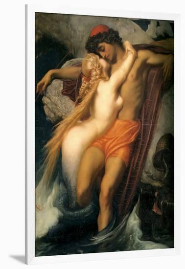 The Fisherman and the Siren-Frederick Leighton-Framed Art Print