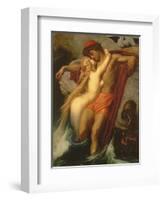 The Fisherman and the Syren: from a Ballad by Goethe, 1857-Frederick Leighton-Framed Giclee Print