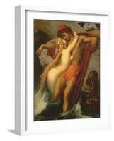 The Fisherman and the Syren: from a Ballad by Goethe, 1857-Frederick Leighton-Framed Giclee Print