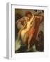 The Fisherman and the Syren: from a Ballad by Goethe, 1857-Frederick Leighton-Framed Giclee Print