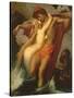 The Fisherman and the Syren: from a Ballad by Goethe, 1857-Frederick Leighton-Stretched Canvas