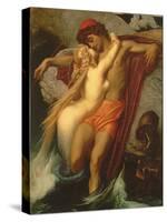 The Fisherman and the Syren: from a Ballad by Goethe, 1857-Frederick Leighton-Stretched Canvas