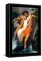 The Fisherman And The Syren-Frederic Leighton-Framed Stretched Canvas