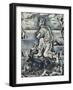 The Fisherman; Le Pecheur, (Oil on Canvas)-Sei Koyanagui-Framed Giclee Print