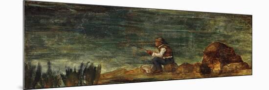 The Fisherman on the Rock; Le Pecheur Au Rocher, 1862-1864-Paul Cézanne-Mounted Giclee Print