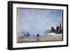 The Fisherman Painting by Eugene Louis Boudin (1824-1898) 19Th Century Sun. 0,35X0,57 M Rouen, Muse-Eugene Louis Boudin-Framed Giclee Print