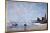 The Fisherman Painting by Eugene Louis Boudin (1824-1898) 19Th Century Sun. 0,35X0,57 M Rouen, Muse-Eugene Louis Boudin-Mounted Giclee Print