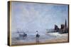 The Fisherman Painting by Eugene Louis Boudin (1824-1898) 19Th Century Sun. 0,35X0,57 M Rouen, Muse-Eugene Louis Boudin-Stretched Canvas