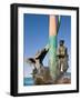 The Fisherman's Monument at the Playa Los Pinos, Mazatlan, Mexico-Charles Sleicher-Framed Photographic Print