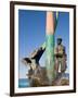 The Fisherman's Monument at the Playa Los Pinos, Mazatlan, Mexico-Charles Sleicher-Framed Photographic Print