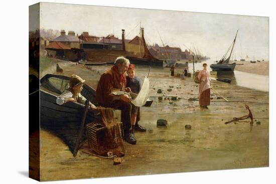 The Fisherman's Tale, 1887 (Oil on Canvas)-Carlton Alfred Smith-Stretched Canvas