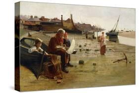 The Fisherman's Tale, 1887 (Oil on Canvas)-Carlton Alfred Smith-Stretched Canvas