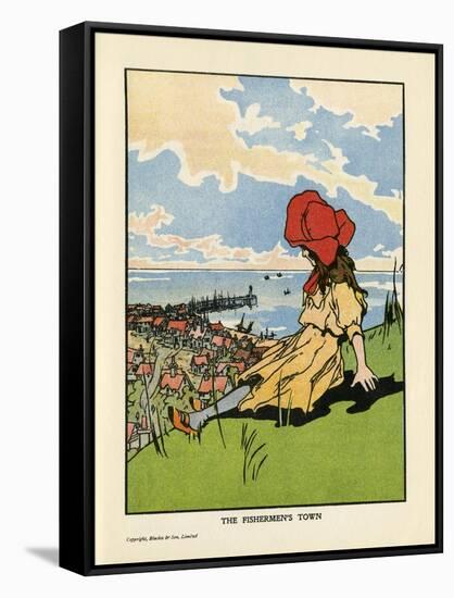 The Fisherman's Town-Charles Robinson-Framed Stretched Canvas