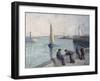 The Fishermen on the Dock, C.1920-Maximilien Luce-Framed Giclee Print