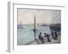 The Fishermen on the Dock, C.1920-Maximilien Luce-Framed Giclee Print
