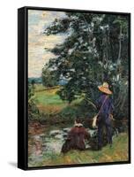 The Fishermen-Jean-Baptiste-Armand Guillaumin-Framed Stretched Canvas