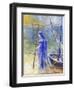 The Fisherwoman, 1900-Odilon Redon-Framed Giclee Print