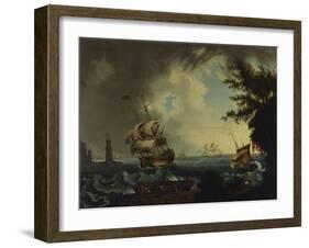 The Fishery-Richard Wright of Liverpool-Framed Giclee Print