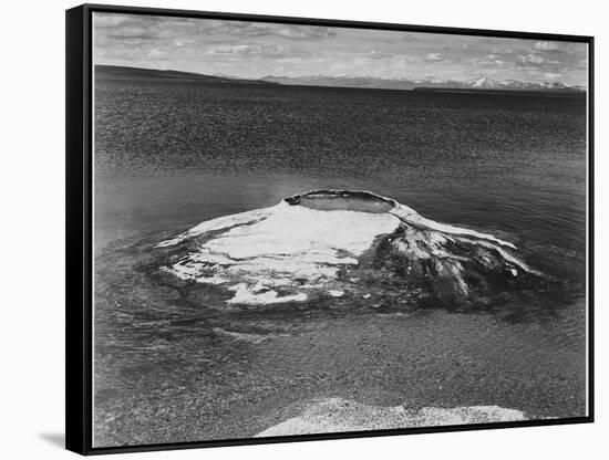 The Fishing Cone-Yellowstone Lake Yellowstone National Park Wyoming. 1933-1942-Ansel Adams-Framed Stretched Canvas