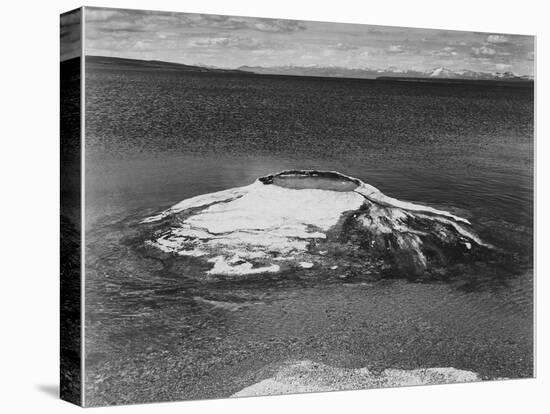 The Fishing Cone-Yellowstone Lake Yellowstone National Park Wyoming. 1933-1942-Ansel Adams-Stretched Canvas