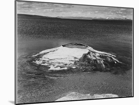 The Fishing Cone-Yellowstone Lake Yellowstone National Park Wyoming. 1933-1942-Ansel Adams-Mounted Art Print