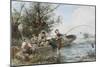 The Fishing Expedition-Johann Mari Henri Ten Kate-Mounted Giclee Print