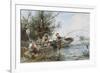 The Fishing Expedition-Johann Mari Henri Ten Kate-Framed Giclee Print