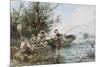 The Fishing Expedition-Johann Mari Henri Ten Kate-Mounted Giclee Print