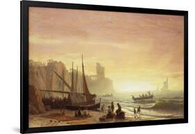 The Fishing Fleet, 1862-Albert Bierstadt-Framed Giclee Print