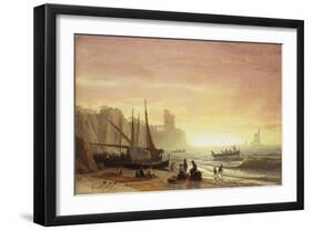 The Fishing Fleet. 1862-Albert Bierstadt-Framed Giclee Print