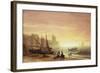 The Fishing Fleet-Albert Bierstadt-Framed Giclee Print