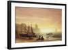 The Fishing Fleet-Albert Bierstadt-Framed Giclee Print