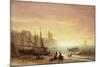 The Fishing Fleet-Albert Bierstadt-Mounted Giclee Print