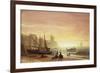 The Fishing Fleet-Albert Bierstadt-Framed Giclee Print