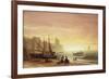 The Fishing Fleet-Albert Bierstadt-Framed Giclee Print