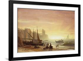 The Fishing Fleet-Albert Bierstadt-Framed Giclee Print