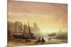 The Fishing Fleet-Albert Bierstadt-Mounted Giclee Print