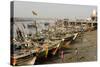 The Fishing Harbour on the Daman Ganga River, Daman, Gujarat, India, Asia-Tony Waltham-Stretched Canvas