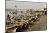 The Fishing Harbour on the Daman Ganga River, Daman, Gujarat, India, Asia-Tony Waltham-Mounted Photographic Print