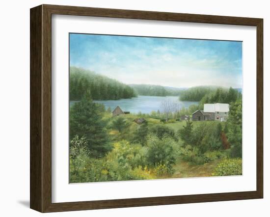 The Fishing Lodge in Québec-Kevin Dodds-Framed Giclee Print