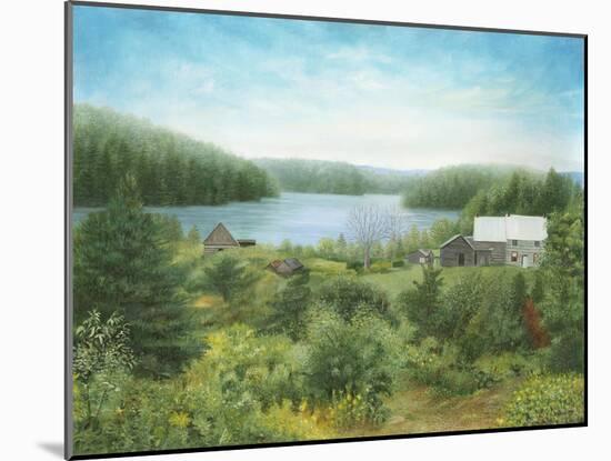 The Fishing Lodge in Québec-Kevin Dodds-Mounted Giclee Print