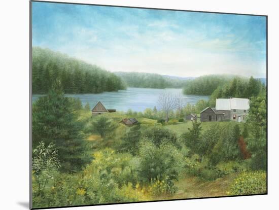 The Fishing Lodge in Québec-Kevin Dodds-Mounted Giclee Print