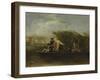 The Fishing Party - a Party of Gentlemen Fishing from a Punt, 1794-Benjamin West-Framed Giclee Print