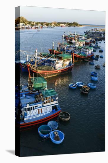 The Fishing Port, Phan Rang, Ninh Thuan Province, Vietnam, Indochina, Southeast Asia, Asia-Nathalie Cuvelier-Stretched Canvas