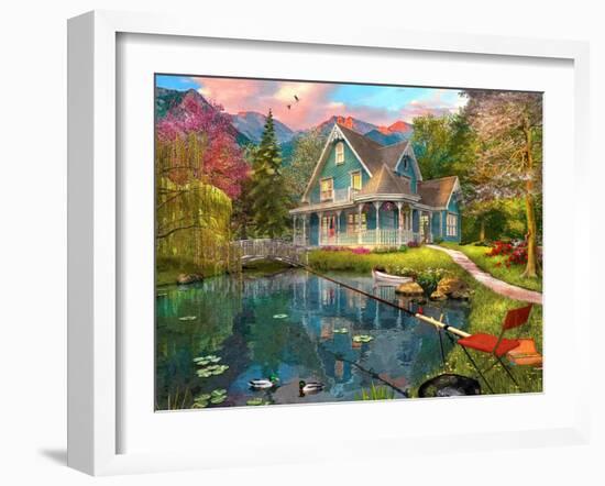 The Fishing Retreat-Dominic Davison-Framed Art Print